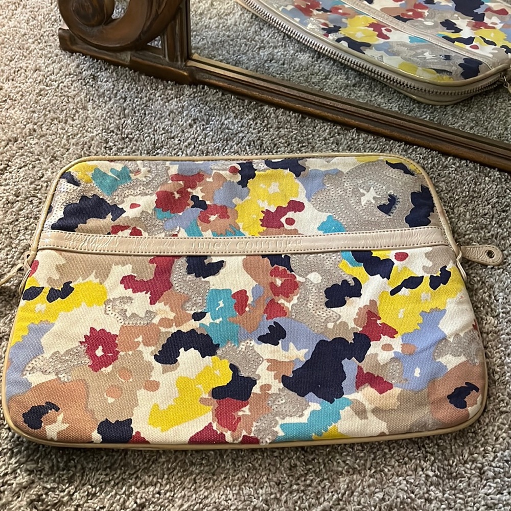 Juicy Couture Sequin & Camouflage Laptop Bag